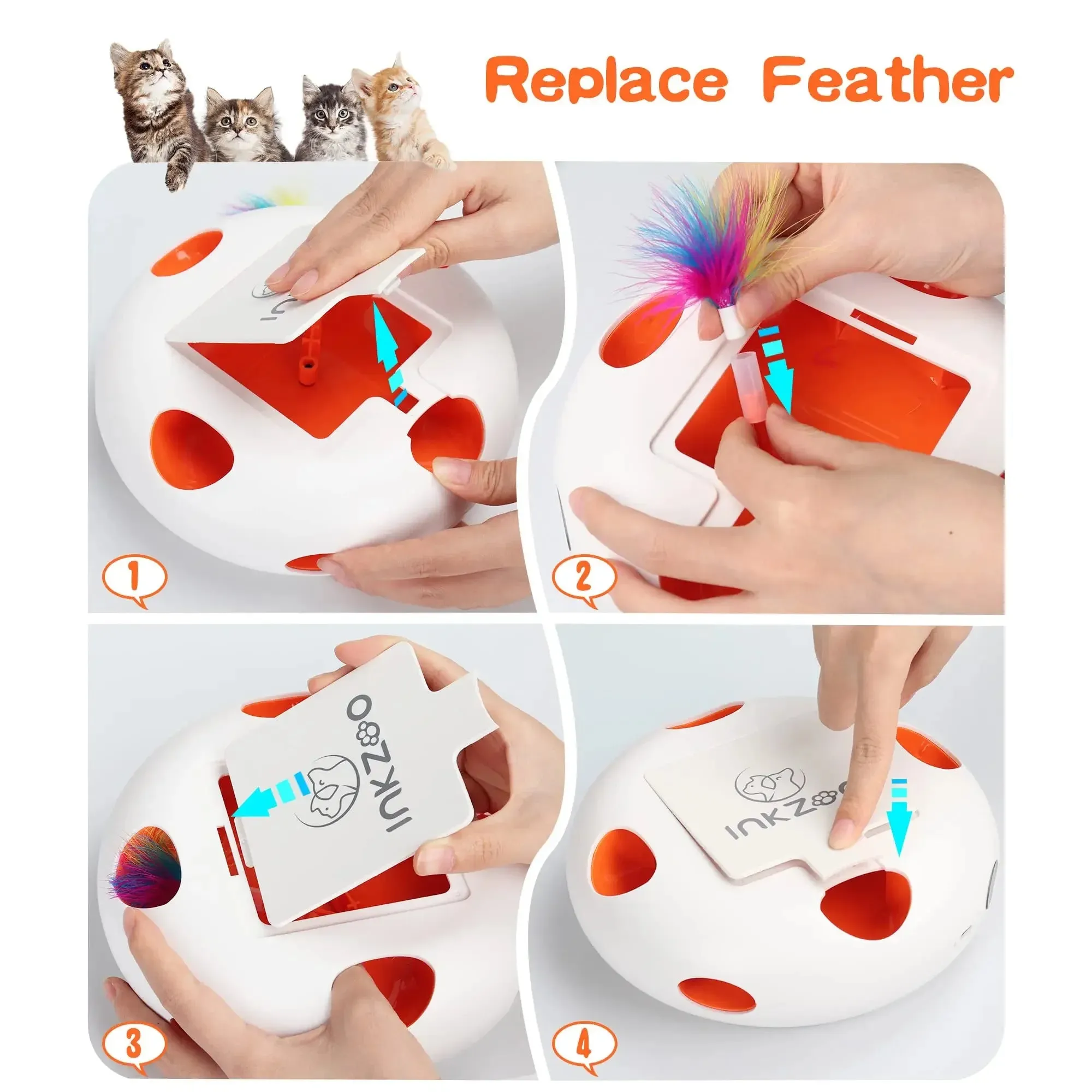Smart  Interactive7 Holes Mice Whack-A-Mole Cat Toys