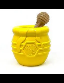 SodaPup Honey Pot Rubber Treat Dispenser for Dogs