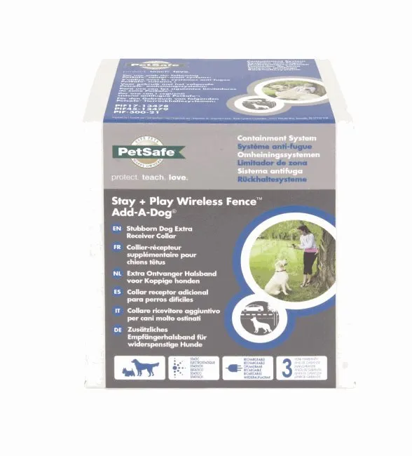 Stay   Play Wireless Fence Stubborn Dog Add-A-Dog Extra Receiver Collar