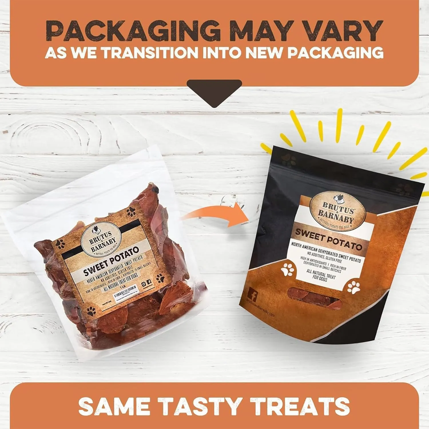 Sweet Potato Slices For Dogs - Half Slices, 14 oz - Single Ingredient Grain Free Dog Treats, Best High Anti-Oxidant Healthy 100% Natural Thick Cut Dried Sweet Potato Dog Treats, No Added Preservatives