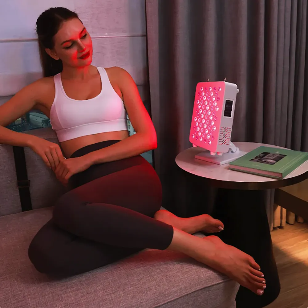 Theia Red Light Therapy for Face and Body, Red Near Infrared Light with Timer and Stand. 60 Dual Chip LEDs. Flicker Free Clinical Grade Panel for Energy, Pain, Skin, Recovery, Performance RL60S Max
