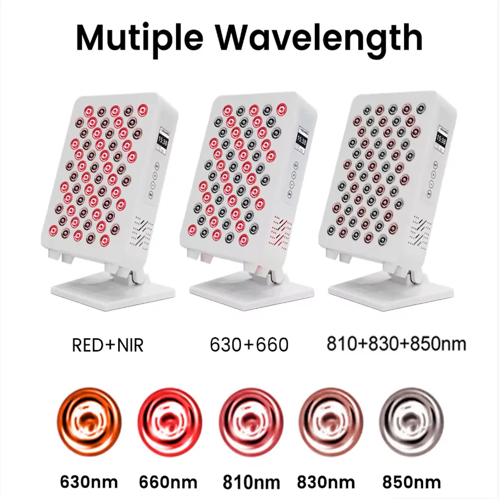 Theia Red Light Therapy for Face and Body, Red Near Infrared Light with Timer and Stand. 60 Dual Chip LEDs. Flicker Free Clinical Grade Panel for Energy, Pain, Skin, Recovery, Performance RL60S Max