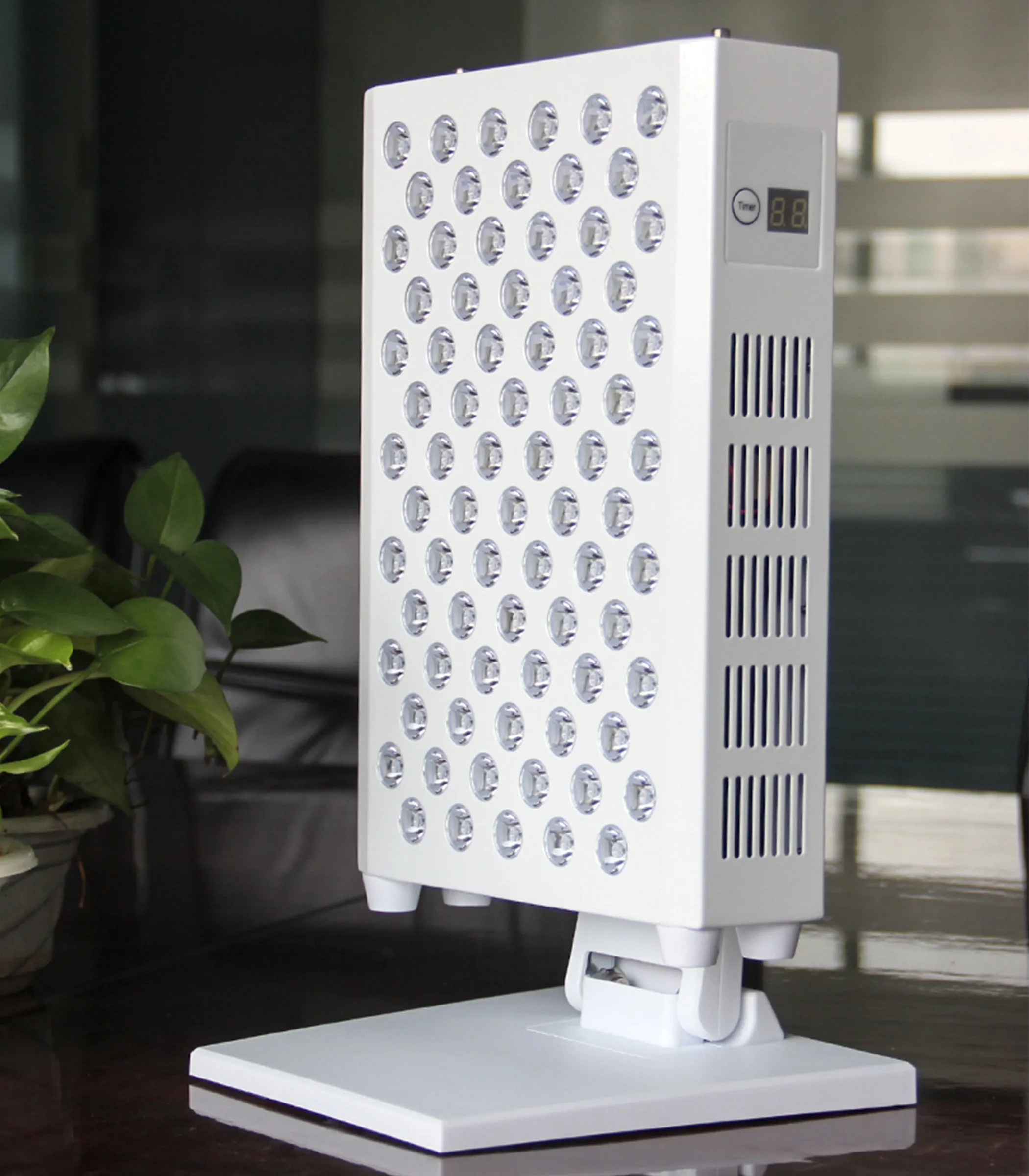 Theia Red Light Therapy for Face and Body, Red Near Infrared Light with Timer and Stand. 60 Dual Chip LEDs. Flicker Free Clinical Grade Panel for Energy, Pain, Skin, Recovery, Performance RL60S Max