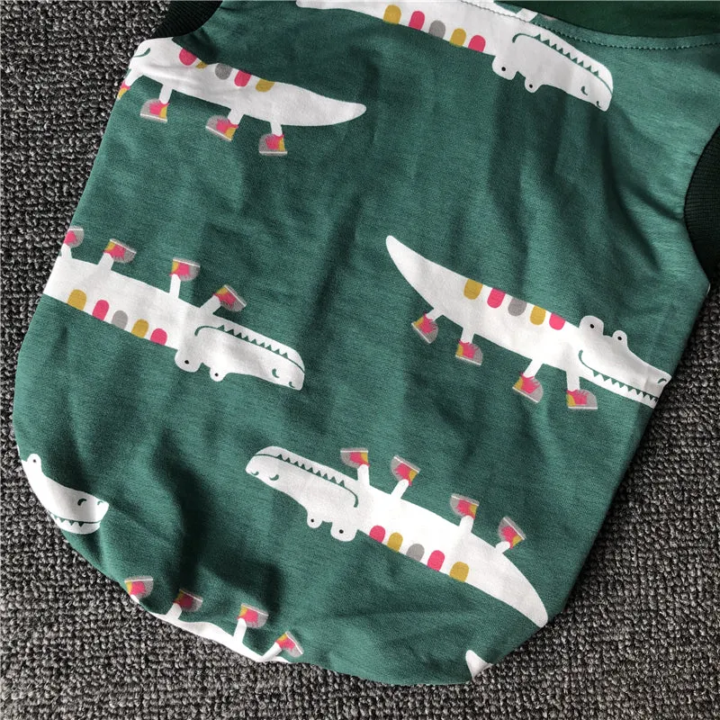 Thin vest Bulldog fat dog clothes in summer