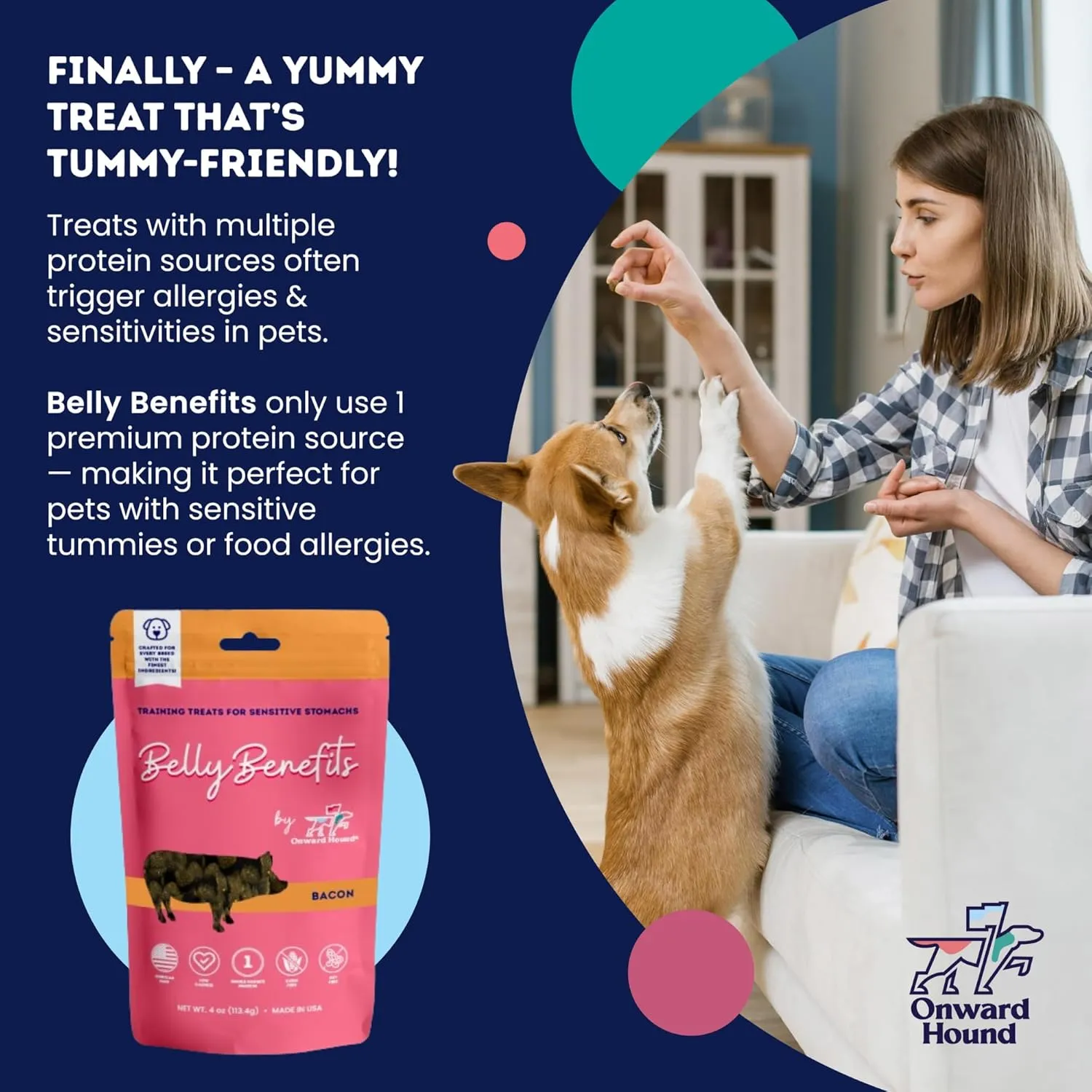 Training Treats for Dogs - Soft Bison - Low Calorie Dog Training Treats for Sensitive Stomachs with Single Source Premium Protein, Corn Free, & Soy Free Formula - 4 oz