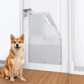 Ultra-Durable Door Protector for Dog and cat-2 pcs PVC Material,Size 24''x16'',Heavy Duty Deluxe Flexible Door Guard Cover,Door Protector from Dog Scratching