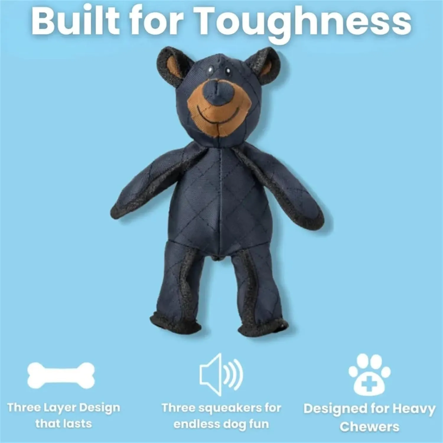 Unbreak Bear Dog Toy, 2025 New Unbreaka-Bear for Heavy Chewers, Indestructible Plush Bear for Heavy Chewers, 2.0 Unbreak Bear for Aggressive Chewers, Dog Toy to Keep Them Busy (Pink)
