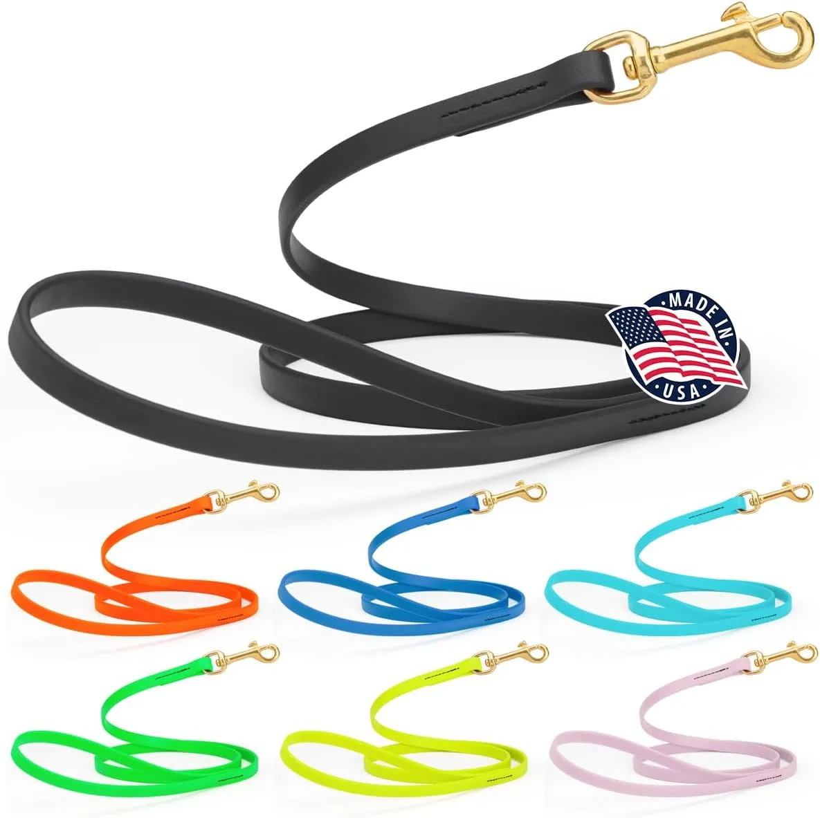 Viper Biothane Working Lead for Dogs 4ft, Black