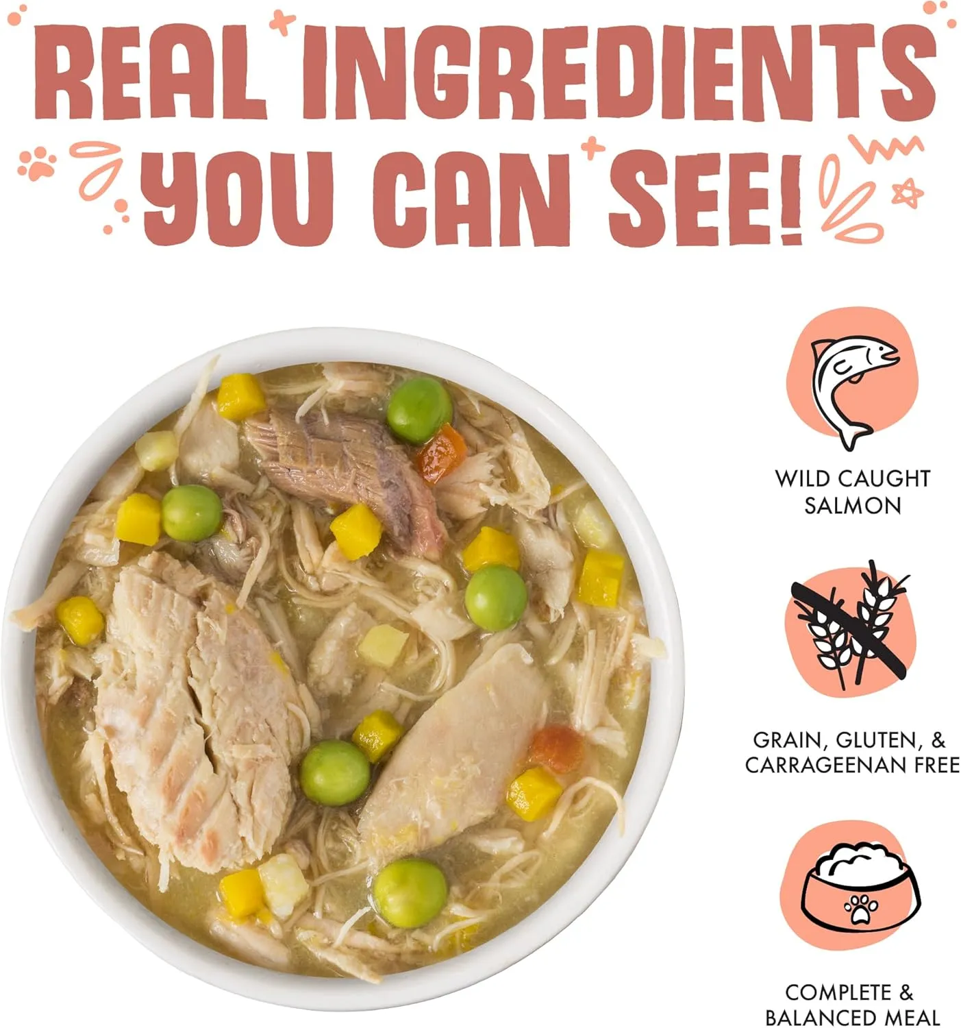 Weruva Classic Dog Food, Jammin' Salmon with Chicken & Salmon in Gravy, 14oz Can (Pack of 12), Red (Jammin Salmon)
